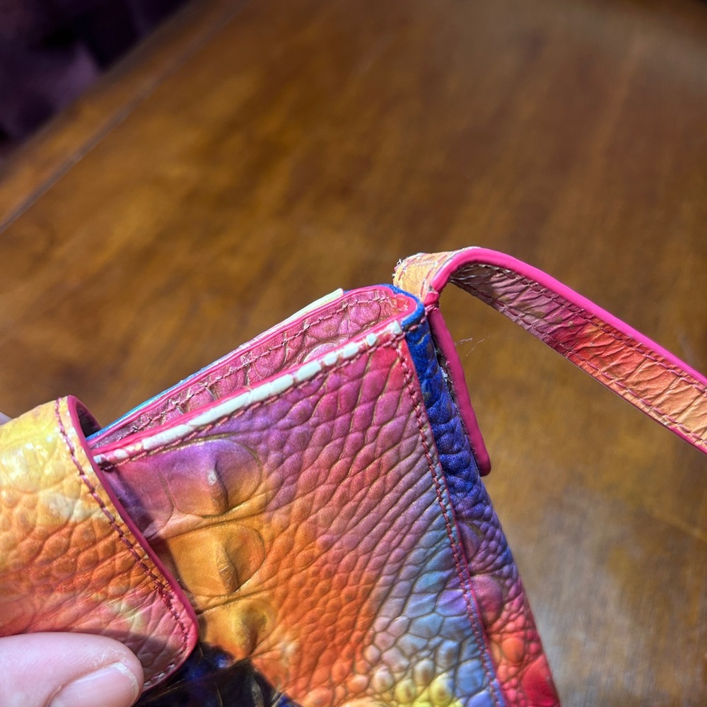 Brahmin Multicolor Crocodile Embossed Shoulder Bag - Picture 9 of 10
